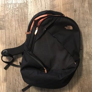 North face Isabella rose gold backpack